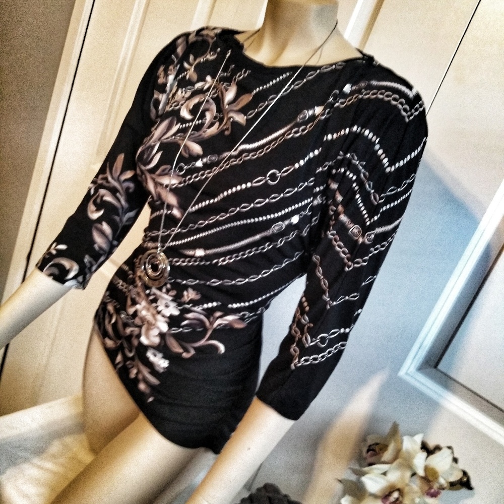 White house Black market soft stretch shirt size m